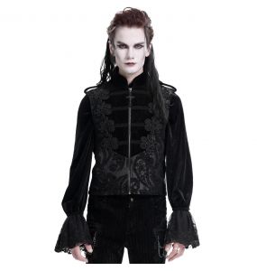 Black Velvet 'Dorian' Victorian Gothic Waistcoat