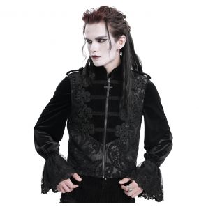 Black Velvet 'Dorian' Victorian Gothic Waistcoat