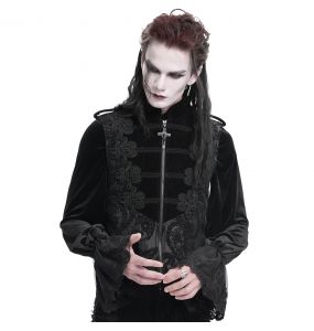 Black Velvet 'Dorian' Victorian Gothic Waistcoat