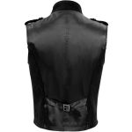 Gilet Gothique Victorien 'Dorian' en Velours Noir
