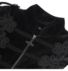 Black Velvet 'Dorian' Victorian Gothic Waistcoat