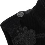 Black Velvet 'Dorian' Victorian Gothic Waistcoat