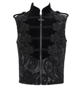Black Velvet 'Dorian' Victorian Gothic Waistcoat