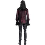 Dark Red Velvet 'Dorian' Victorian Shirt