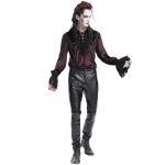 Dark Red Velvet 'Dorian' Victorian Shirt