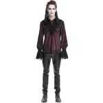 Dark Red Velvet 'Dorian' Victorian Shirt