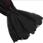 Dark Red Velvet 'Dorian' Victorian Shirt