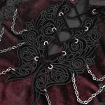 Dark Red Velvet 'Dorian' Victorian Shirt