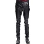 Black Faux Leather 'Fabian' Pants