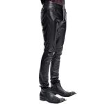 Black Faux Leather 'Fabian' Pants
