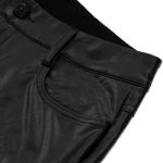 Black Faux Leather 'Fabian' Pants