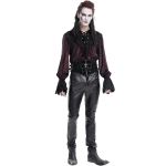 Dark Red Velvet 'Dorian' Victorian Shirt