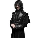 Black 'Jael' Long Cloak Coat
