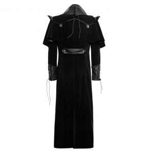 Long Manteau 'Jael' Noir