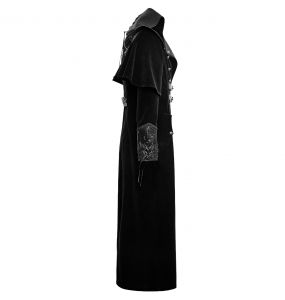 Long Manteau 'Jael' Noir