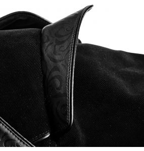 Black 'Jael' Long Cloak Coat