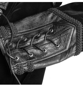 Black 'Jael' Long Cloak Coat