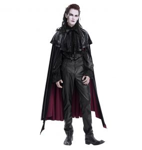 Black Faux Leather 'The Impaler' Pants