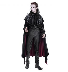 Black Faux Leather 'The Impaler' Pants