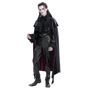 Black Faux Leather 'The Impaler' Pants