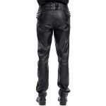 Black Faux Leather 'The Impaler' Pants