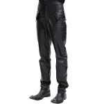 Black Faux Leather 'The Impaler' Pants