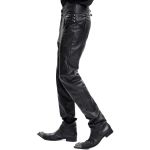 Pantalon 'The Impaler' en Simili Cuir Noir