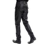 Pantalon 'The Impaler' en Simili Cuir Noir