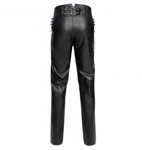 Black Faux Leather 'The Impaler' Pants