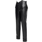 Black Faux Leather 'The Impaler' Pants