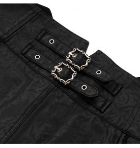Pantalon 'The Impaler' en Simili Cuir Noir