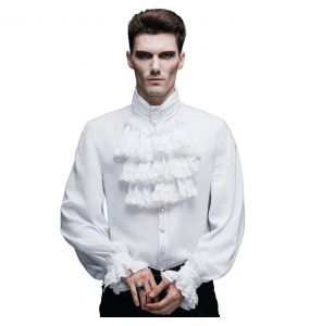 Chemise 'The Impaler' en Mousseline Blanche