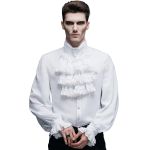 Chemise 'The Impaler' en Mousseline Blanche