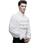 Chemise 'The Impaler' en Mousseline Blanche