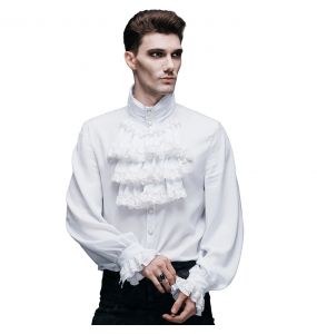 Chemise 'The Impaler' en Mousseline Blanche