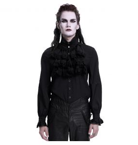 Chemise 'The Impaler' en Mousseline Noire
