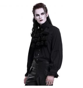 Black Chiffon 'The Impaler' Shirt