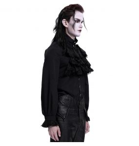 Black Chiffon 'The Impaler' Shirt