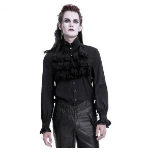 Black Chiffon 'The Impaler' Shirt