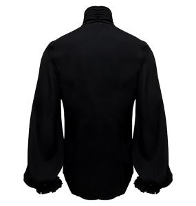 Chemise 'The Impaler' en Mousseline Noire