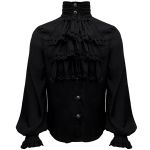 Chemise 'The Impaler' en Mousseline Noire