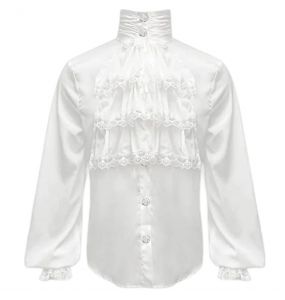 White Chiffon 'The Impaler' Shirt