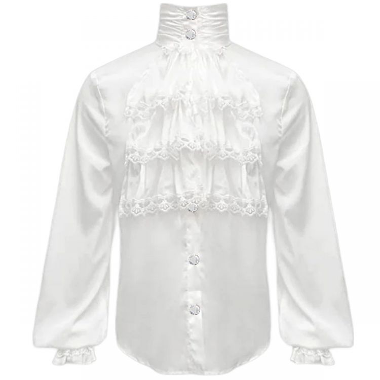 Chemise 'The Impaler' en Mousseline Blanche