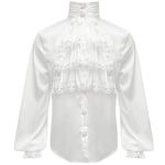 Chemise 'The Impaler' en Mousseline Blanche