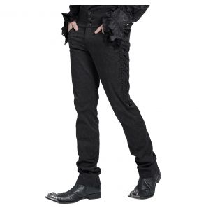 Pantalon 'Payne' en Jacquard Noir