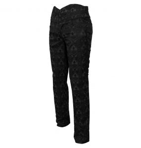 Pantalon 'Payne' en Jacquard Noir
