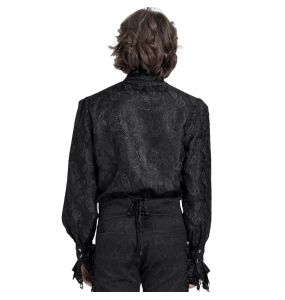 Chemise Victorienne 'Payne' Noire