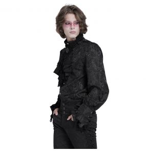 Black 'Payne' Victorian Shirt