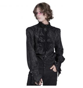 Chemise Victorienne 'Payne' Noire
