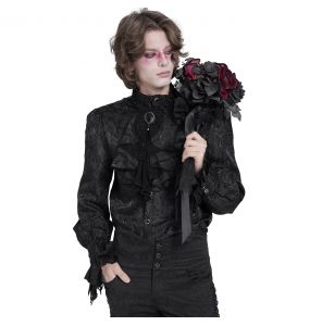 Chemise Victorienne 'Payne' Noire